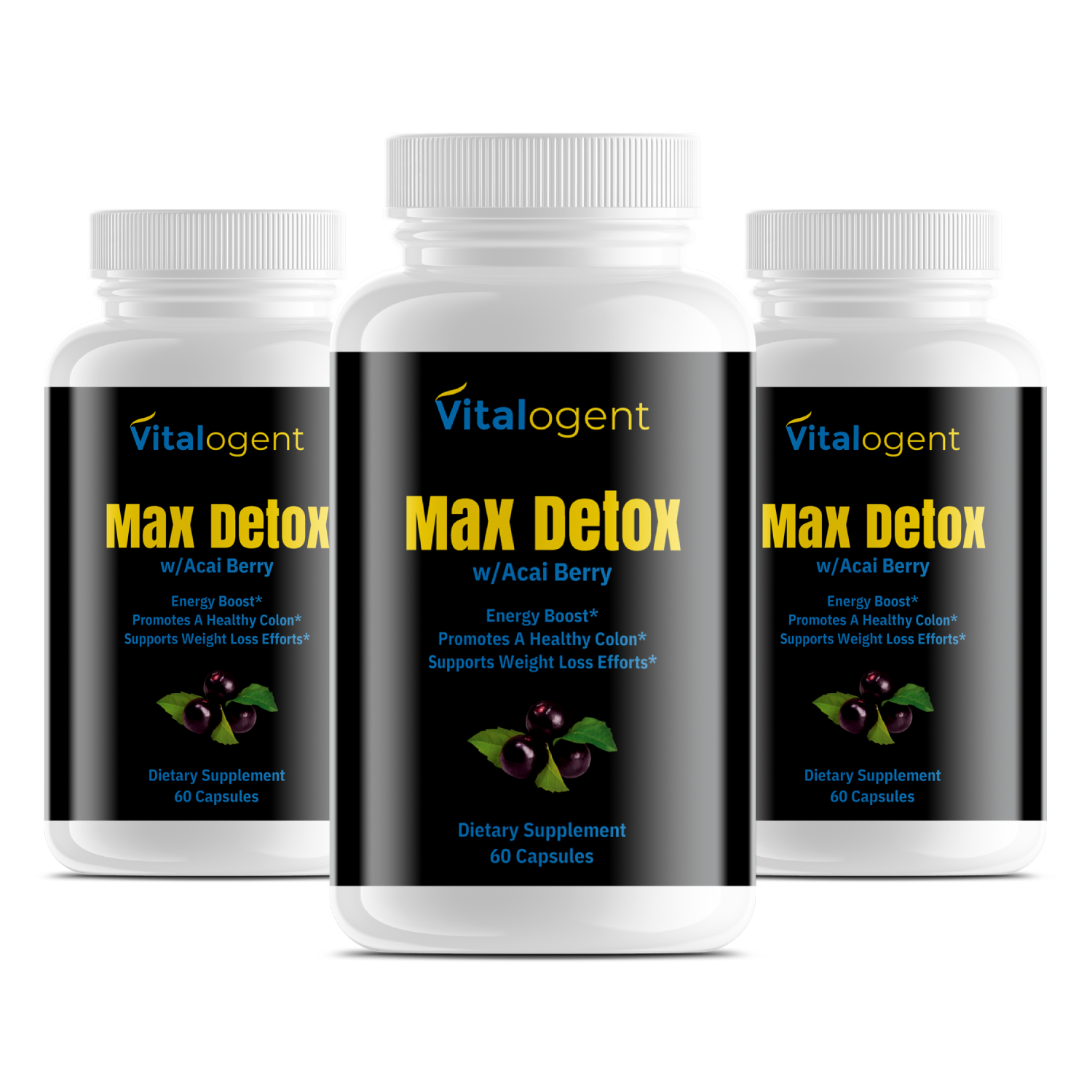 Max Detox W/Acai Berry 90-days